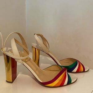 Multicolor Louboutin Sandal Heels